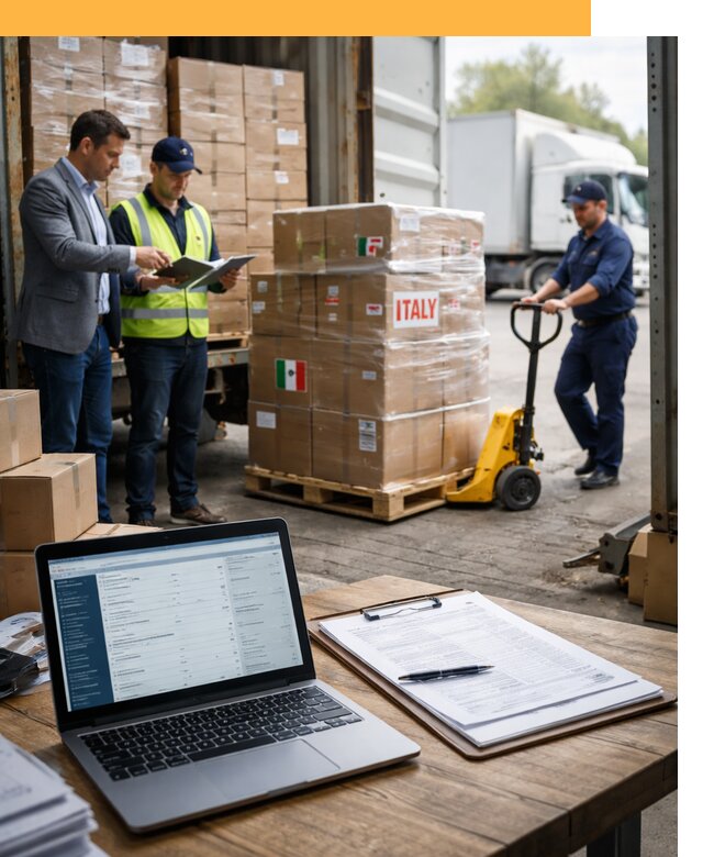 Доставка грузов из Италии: морские и авиаперевозки от 18311