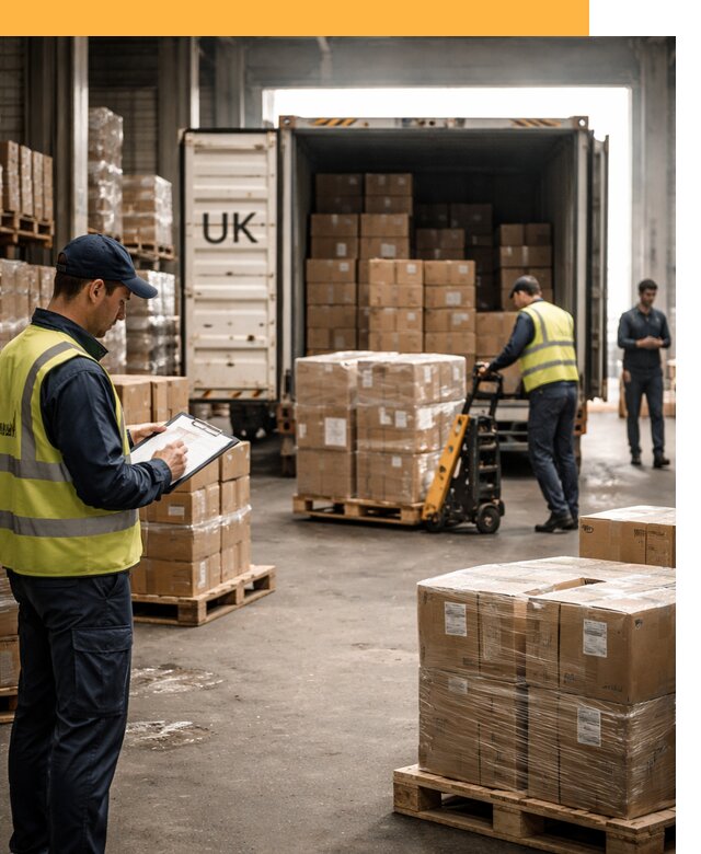 Доставка грузов из Великобритании с таможенным оформлением от 12716