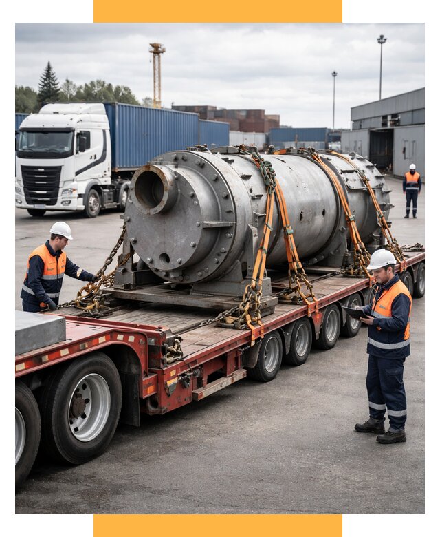 Перевозка тяжеловесных грузов под ключ от 152595 р. | СетСервис-Пть